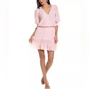 NWOT Ramy Brook Banus Puff 3/4 Sleeve Mini Dress Size Large